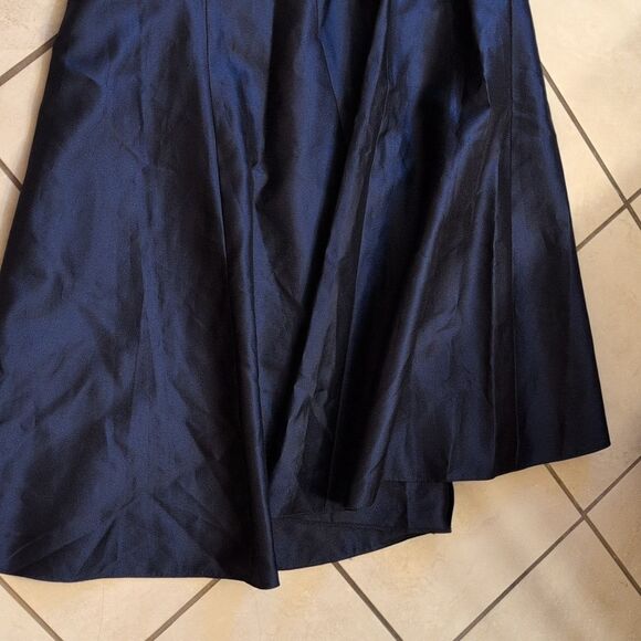 NWT Alfred Sung Maxi Gown Dress Jewel Neck Open Back Bow Size 12 - Picture 5 of 16